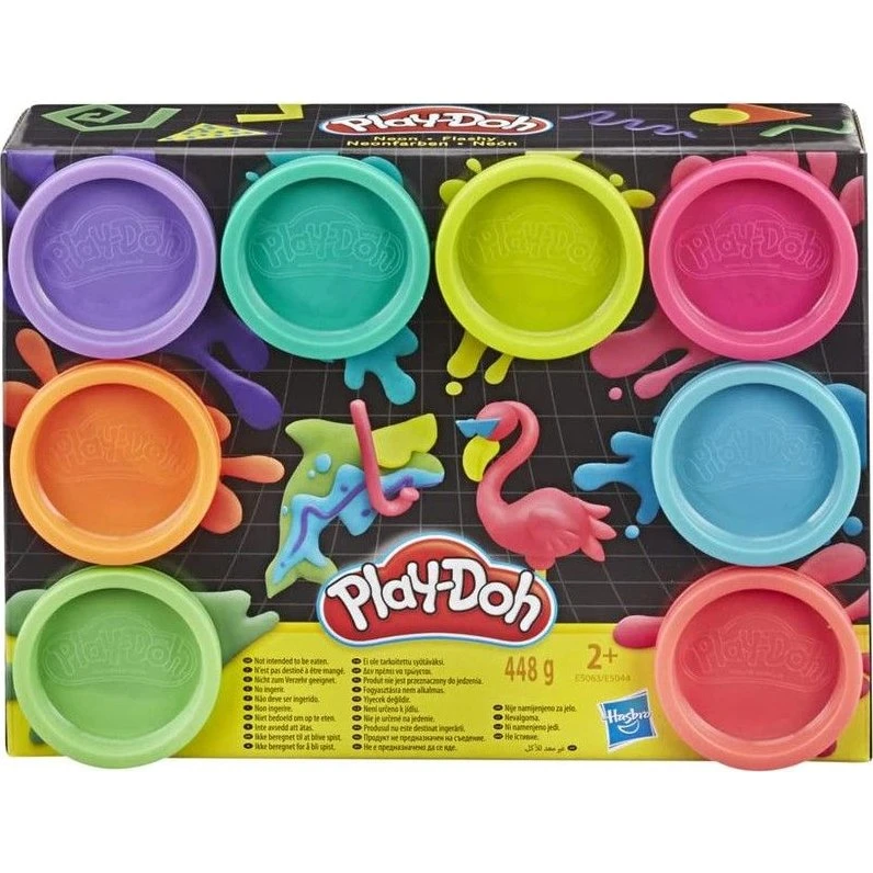 Play-Doh Pack 8 Botes Neón 56g