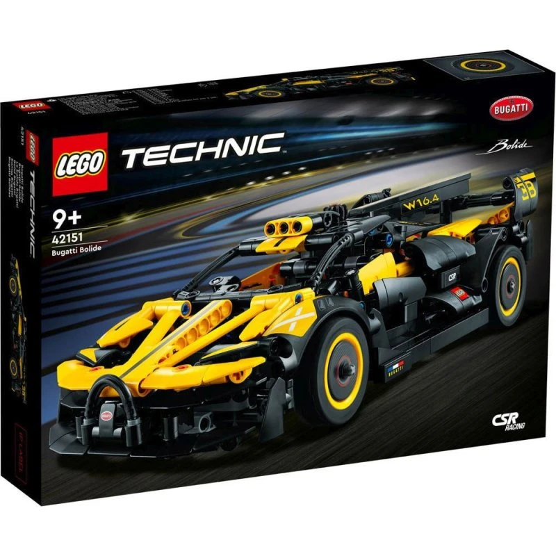 LEGO Technic 42151 Bugatti Bolide Amarillo y Negro