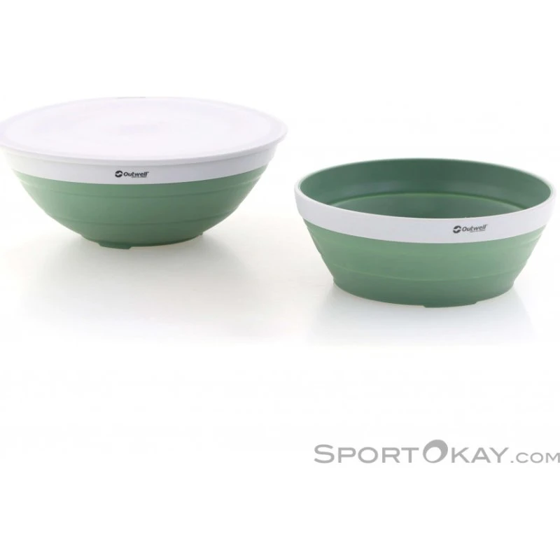 Outwell Collaps Bowl & Colander Set Verde