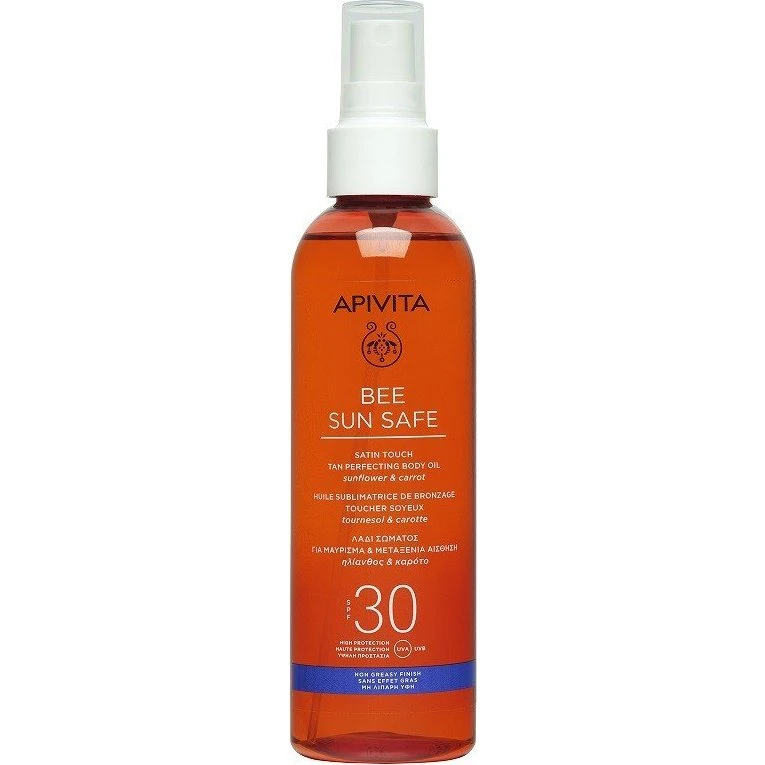 Apivita Bee Sun Safe Aceite Corporal Bronceador SPF30 (200ml)
