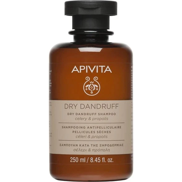Apivita Champú para la Caspa Seca con Apio y Propóleo, 250 ml