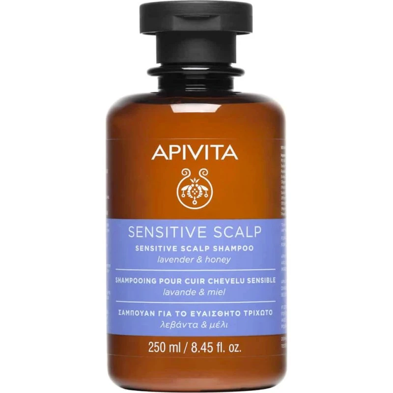 Apivita Champú Cuero Cabelludo Sensible Lavanda y Miel 250ml