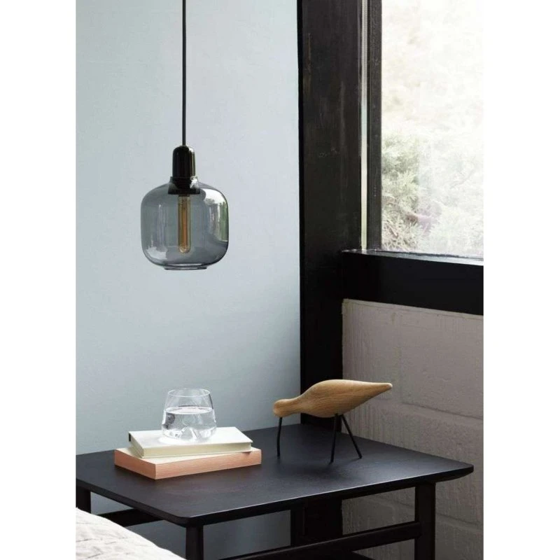 Normann Copenhagen Lámpara Colgante Amp S Ahumado/Negro