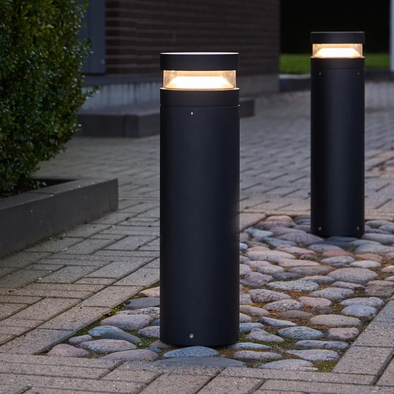 LOOM DESIGN Bolardo Luminoso LED Baldur Negro 60 cm Aluminio