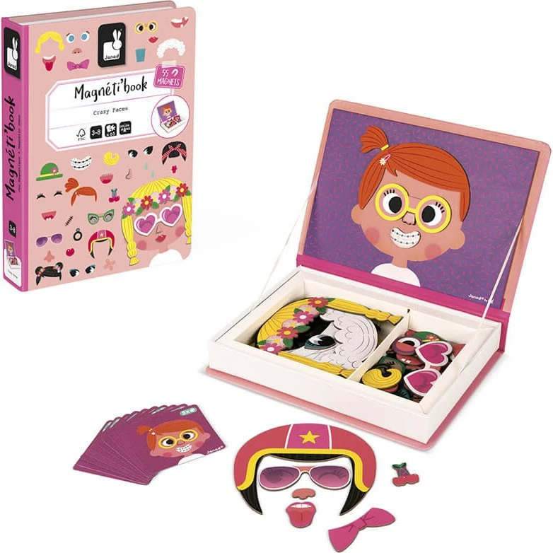 Janod Magnéti'book Crazy Faces Chicas