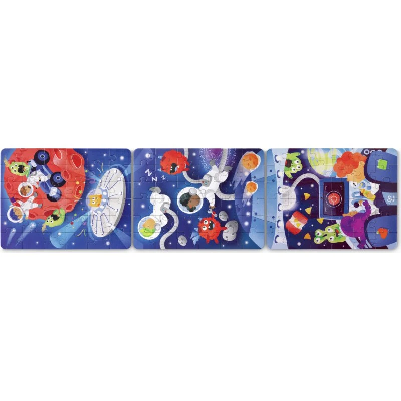 Hape Puzzle Aventura Espacial 108 Piezas