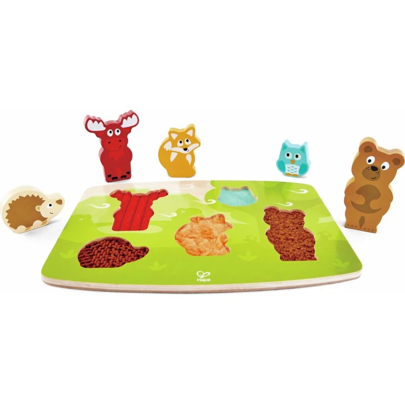 Hape Puzle Táctil de Animales del Bosque
