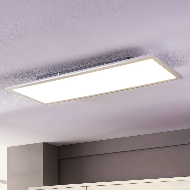Lindby Panel LED Livel 4000K 80x30 cm Plata