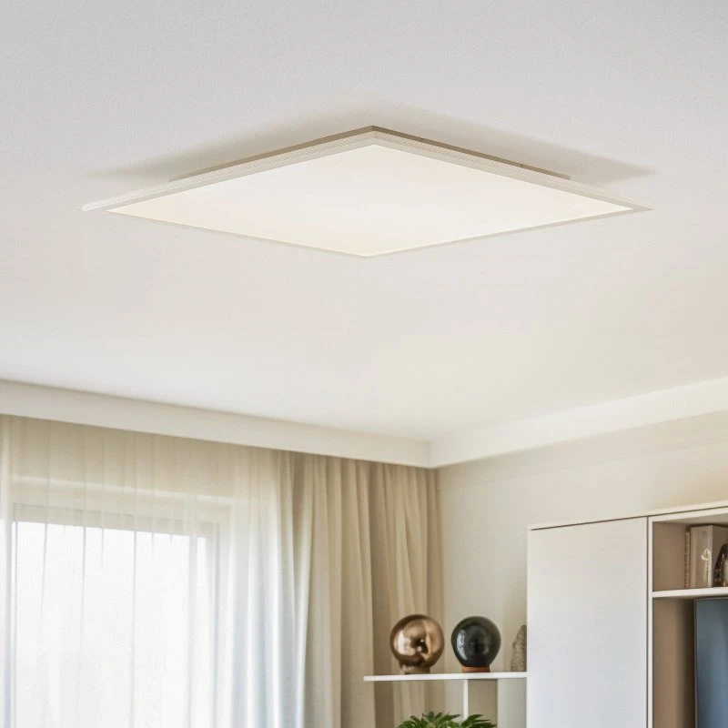 Lindby Panel LED Livel 4000K 62x62 cm Plateado