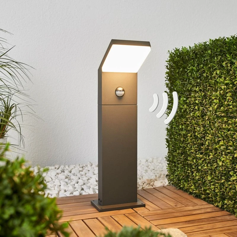 Arcchio Yolena Lámpara de Jardín LED con Sensor - Gris Antracita