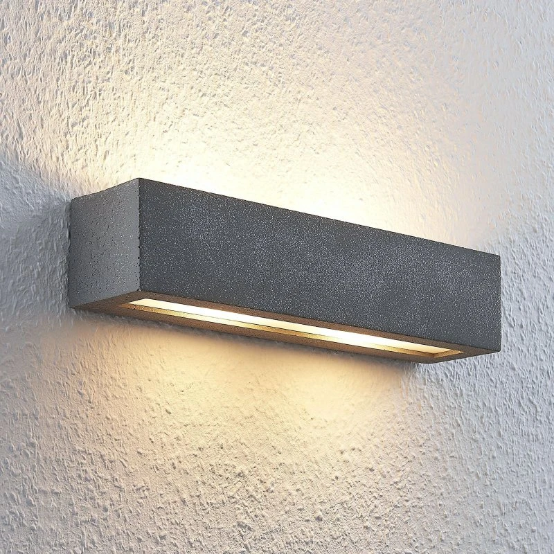 Lindby Aplique de Pared LED Nellie L35,3 Concrete