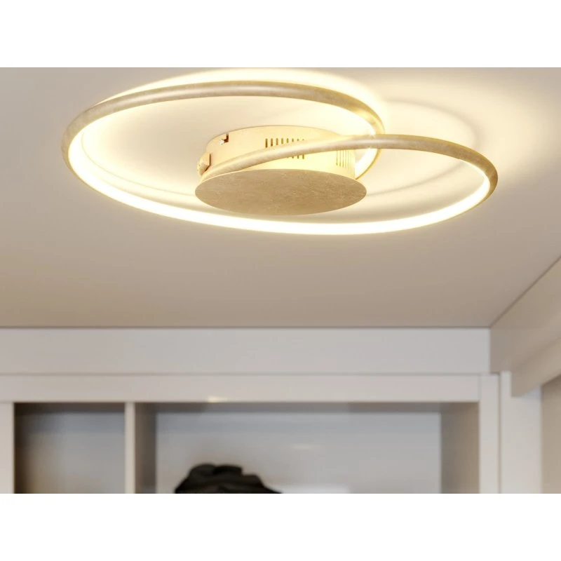 Lindby Lámpara de Techo LED Joline Ø45 Gold