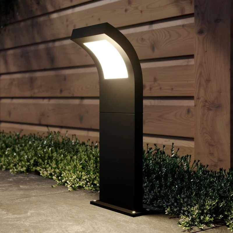 Advik Lámpara de Jardín H60 Graphite - Bolardo LED Moderno