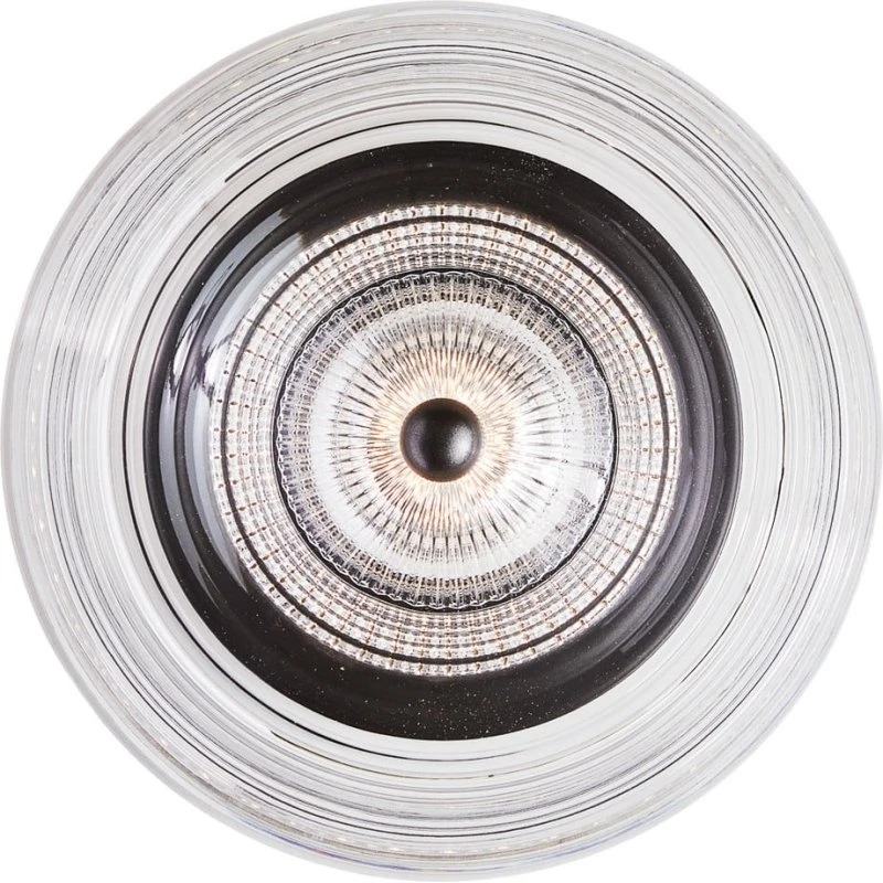Loom Design Aplique de Pared Glow Matt Black - Acrílico Transparente