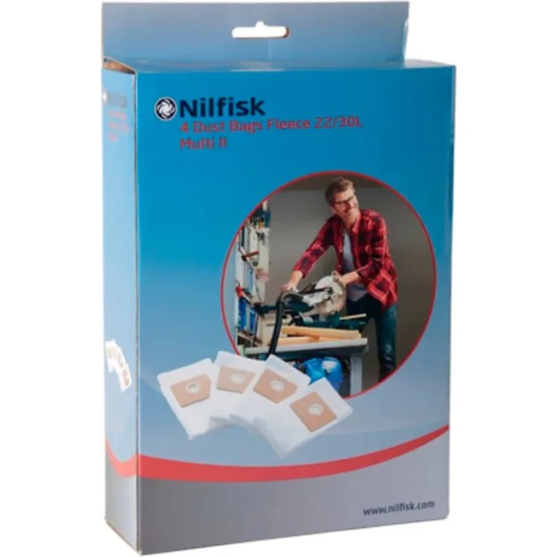 Nilfisk Bolsa Aspirador Multi 22-30L 107417195 (Pack 4)