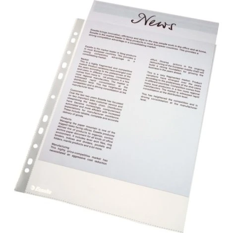 Esselte Funda Multitaladro PP A4 11 Taladros 40µ Piel de Naranja