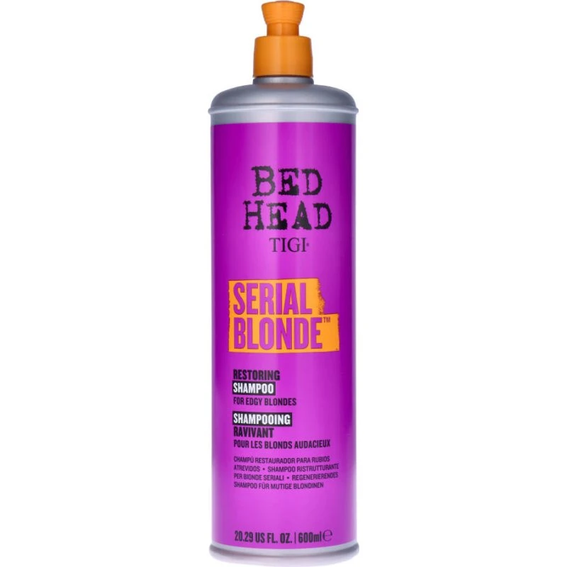 TIGI Bed Head Serial Blonde Shampoo para Cabello Rubio Dañado 600 ml