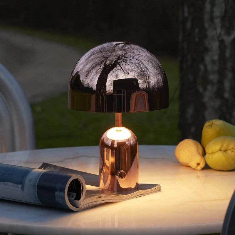 Tom Dixon Lámpara de mesa Bell Portable H28 IP44 Copper