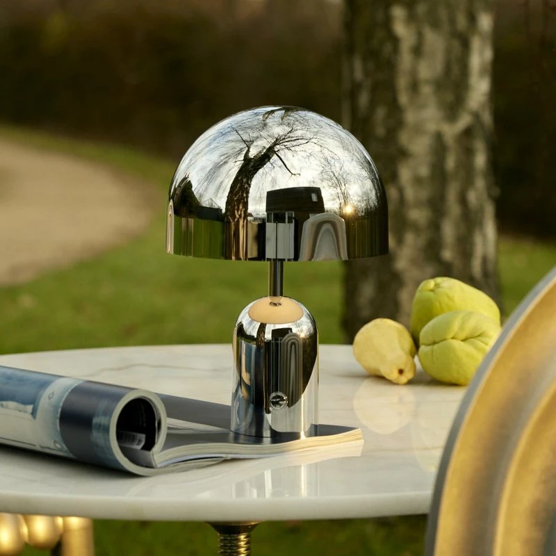 Tom Dixon Lámpara de mesa Bell Portable Silver