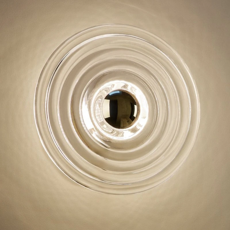 Tom Dixon Aplique de Pared Press Surface Mini Transparente IP55
