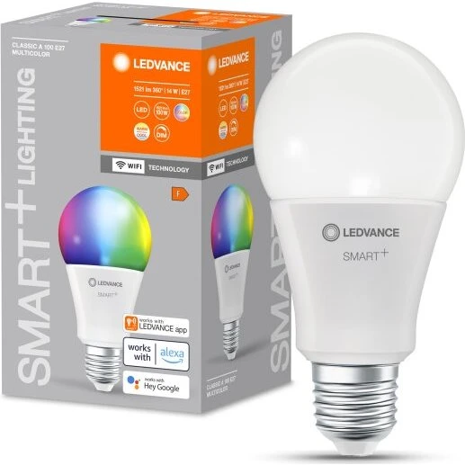 LEDVANCE Smart+ WiFi A100 RGBW 14W E27