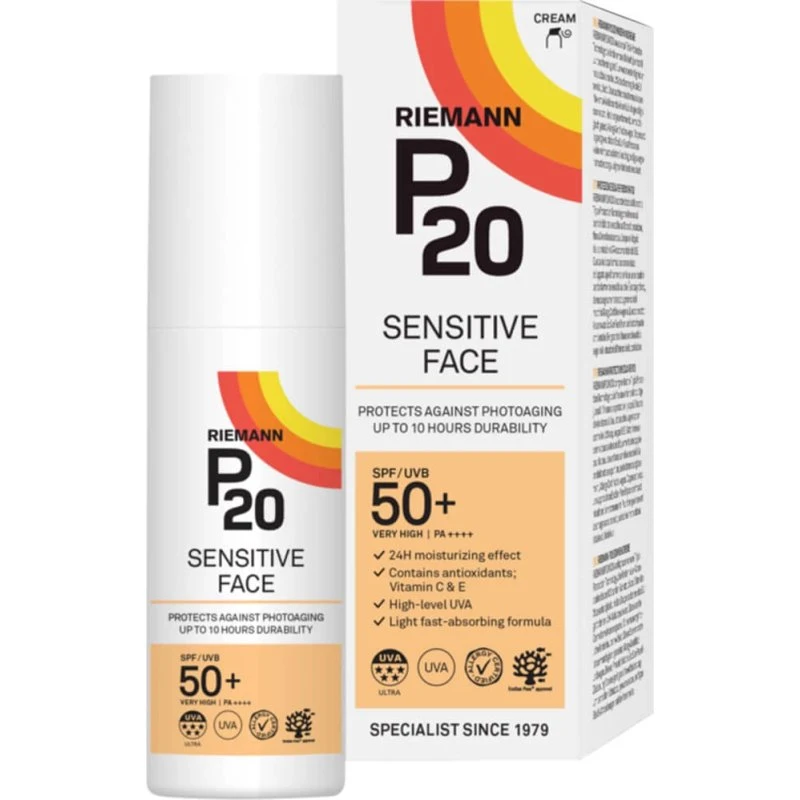 Riemann P20 Crema Facial Protección Solar SPF 50+, 50ml