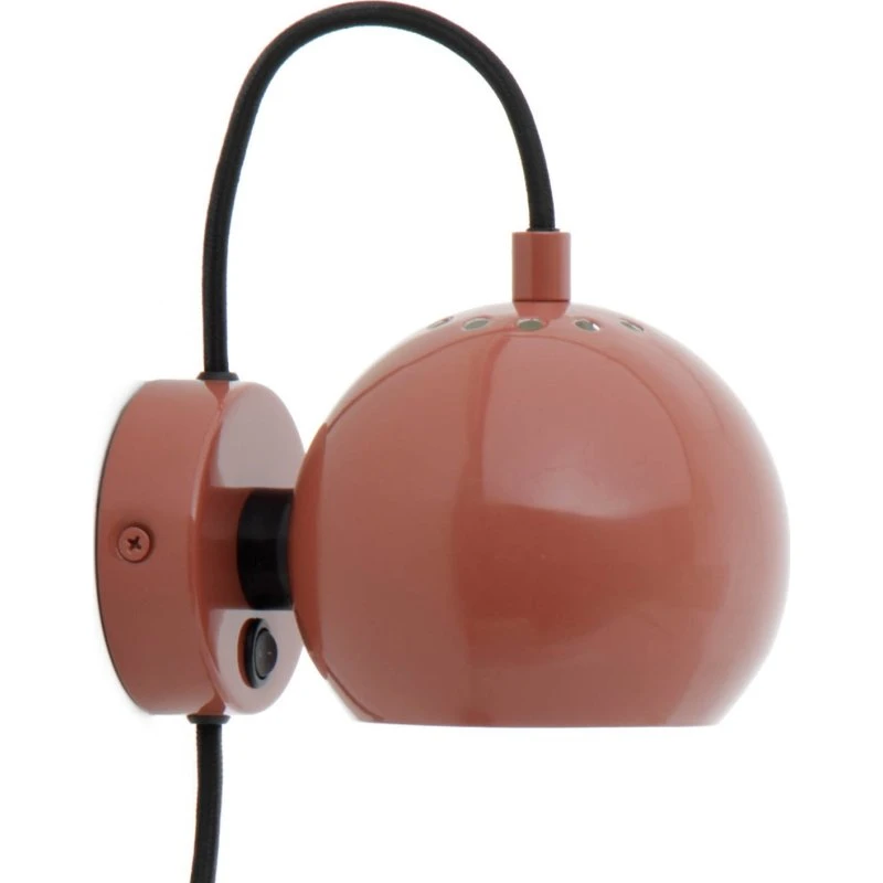 FRANDSEN Aplique de pared Ball Magnet, Rojo Glossy