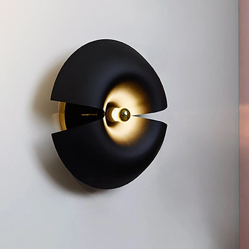 AYTM Aplique de pared Cycnus Ø45 Negro/Dorado