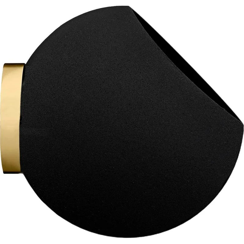 Maceta de pared Globe de AYTM, Ø 17 cm, Negro, Aluminio