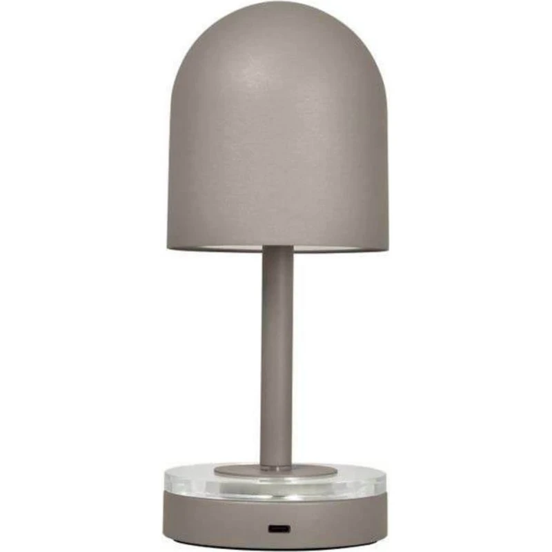 Lámpara recargable AYTM Luceo - Color topo, metal, 24 cm, IP44