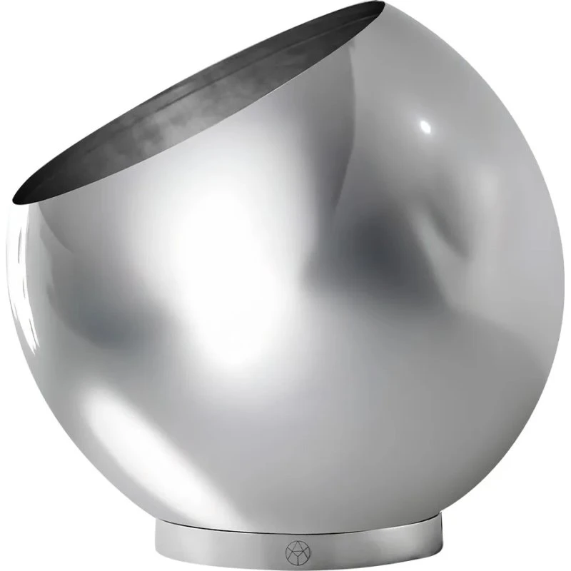 AYTM Maceta Globe Ø 37 cm Plateada en Acero Inoxidable