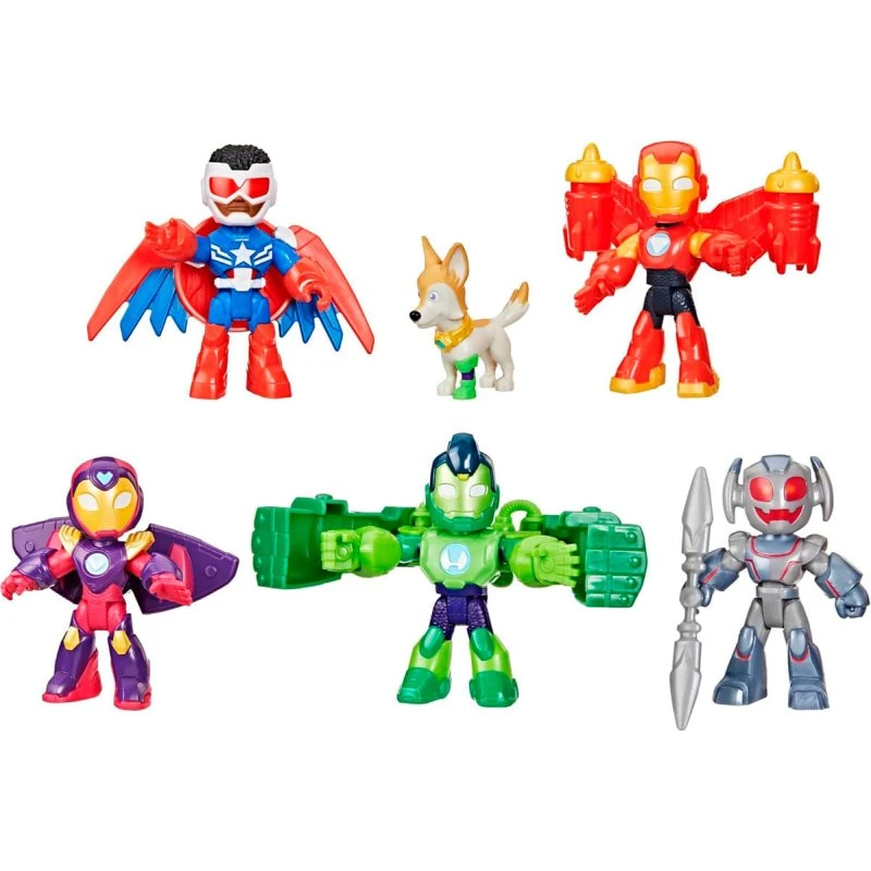 Hasbro Iron Man y sus Amigos Vengadores - Pack 6 Figuras