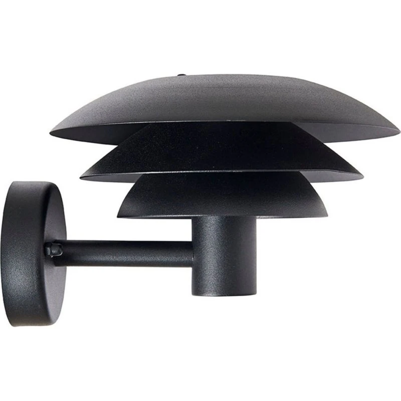 Dyberg Larsen Aplique de Exterior DL20 Negro Ø 20 cm