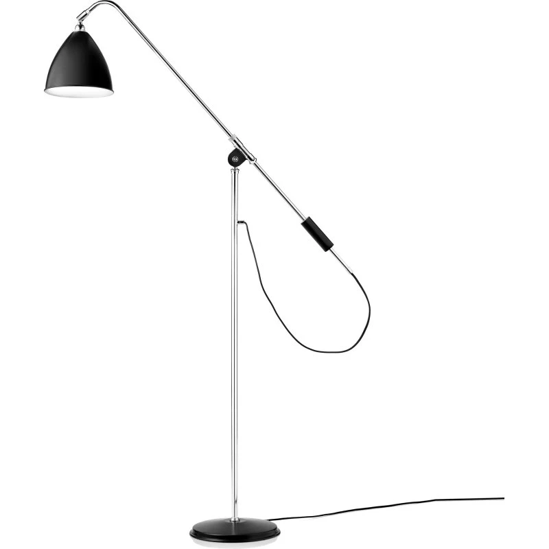 GUBI Lámpara de pie Bestlite BL4 negro-cromo