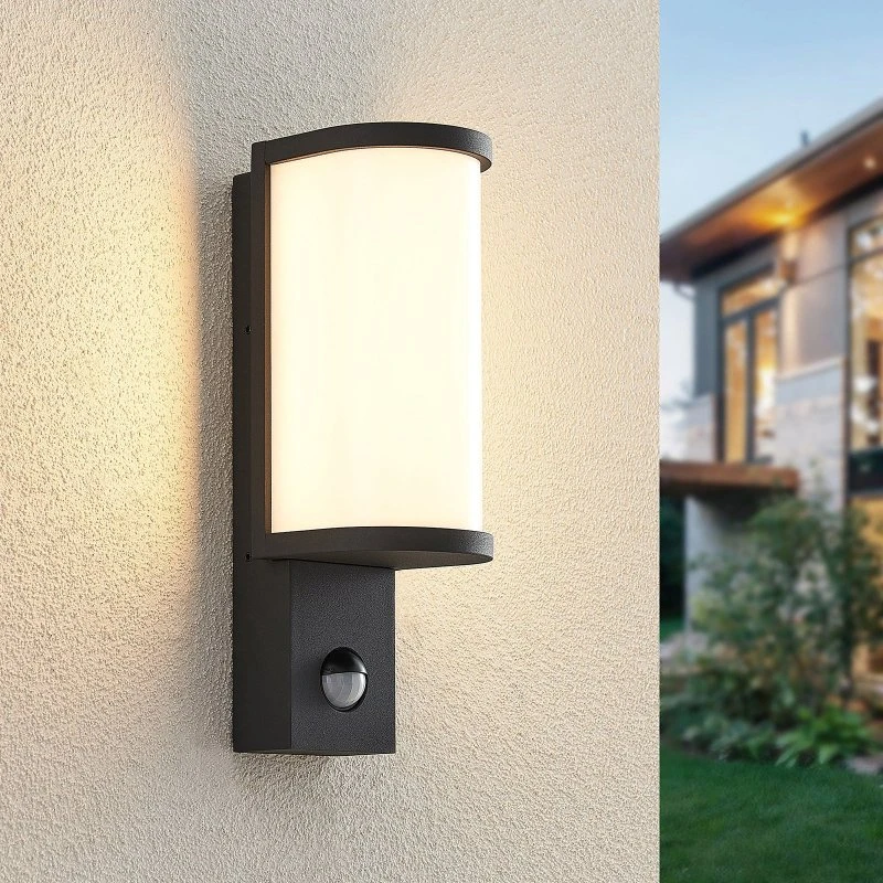 Lucande Jokum Aplique de Pared LED con Sensor - Gris