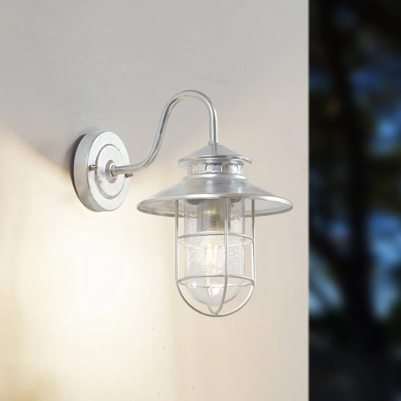 Aplique de exterior Lindby Naleta de acero galvanizado