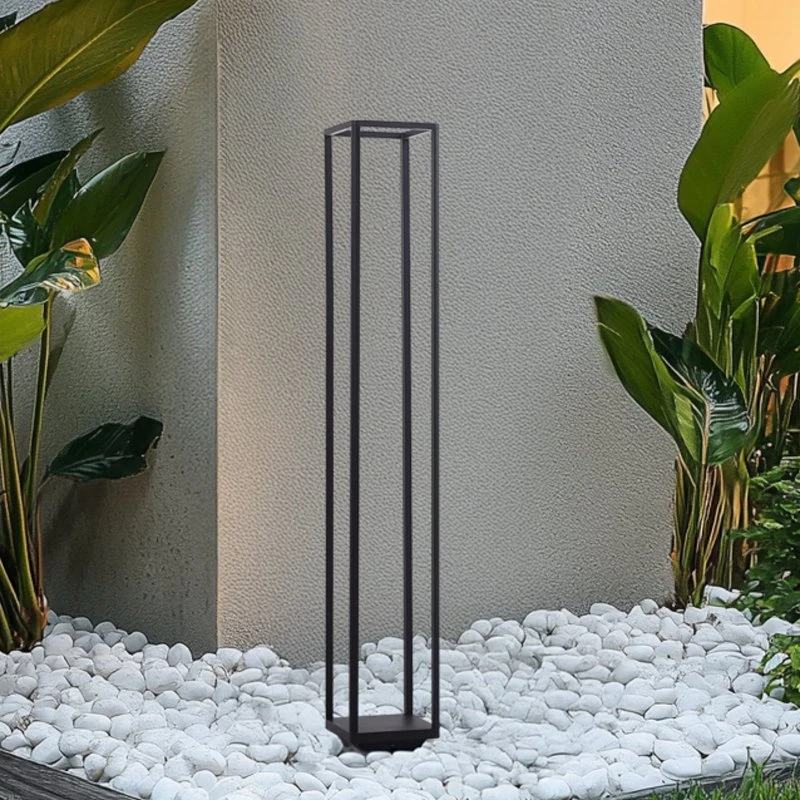 Lucande Thorvid H120 Lámpara de Jardín LED - Negro - 120 cm