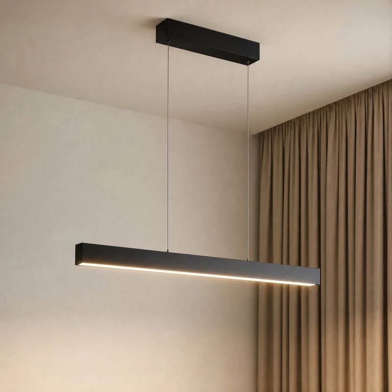 Lámpara colgante LED inteligente Mylosh Lucande, CCT, Negro