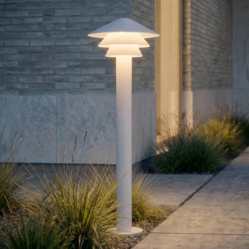 Lucande Montaro Bolardo Luminoso LED 110 cm Blanco IP54