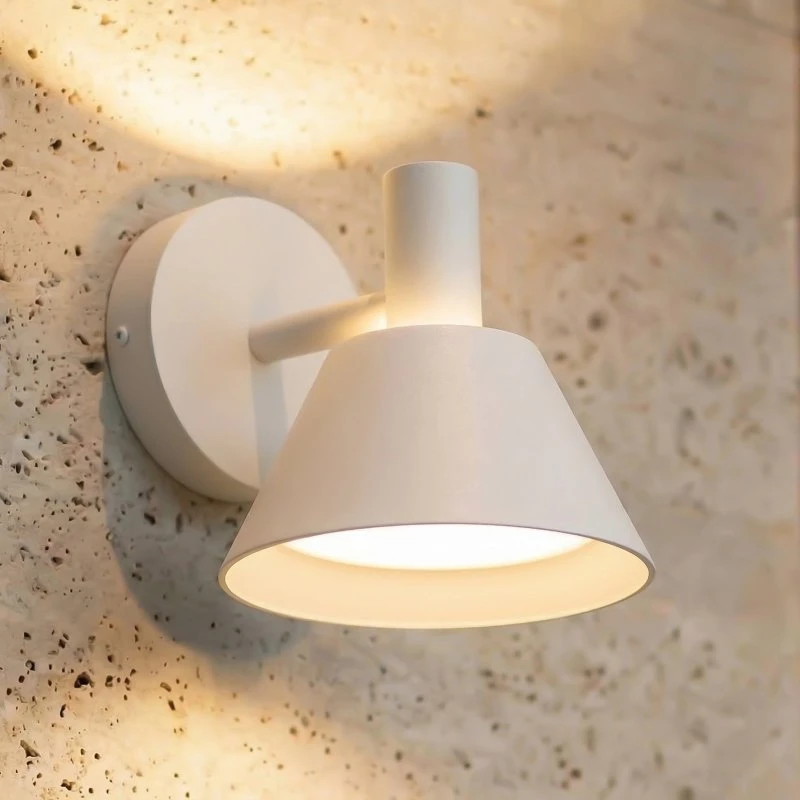 Lucande Tabena Aplique LED Exterior Blanco Mate IP44 CCT