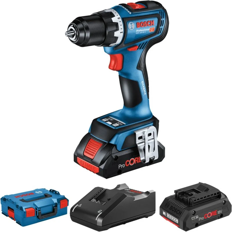 Bosch GSR 18V-90C 4Ah Batería, 2100 RPM