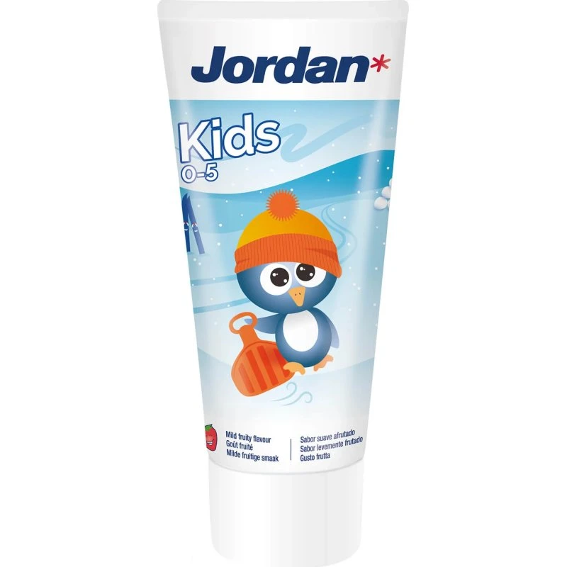 Jordan Pasta de Dientes Infantil con Flúor y Sabor Fruta, 50 ml
