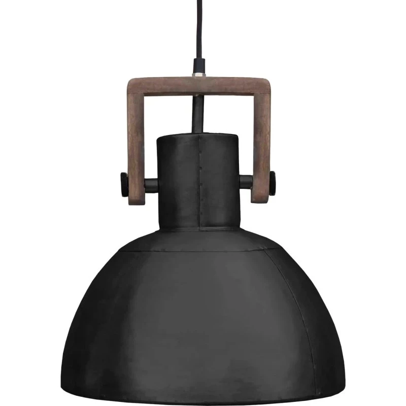 PR Home Ashby Single Lámpara Colgante Ø29cm Negro-Zinc