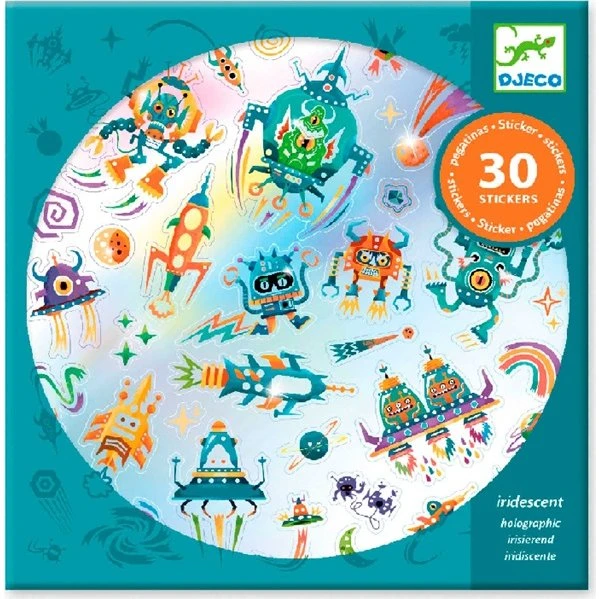 Djeco Pegatinas Intergalácticas Holograma (30 unidades)