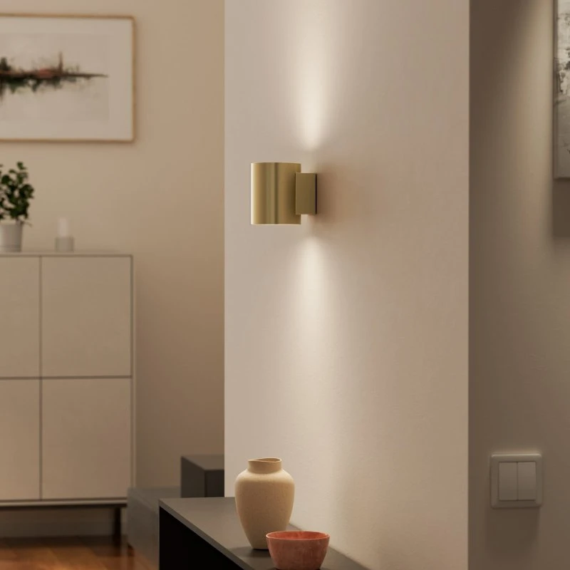 Herstal Aplique de Pared Evoke IP44 Latón Satinado
