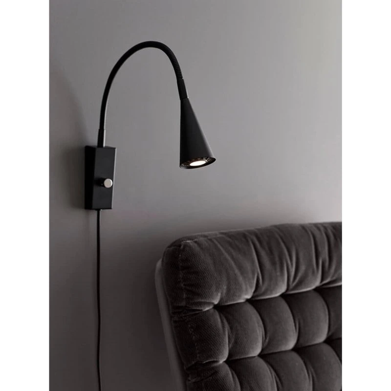 Belid Aplique de Pared Ledro Negro Mate LED 12V Regulable
