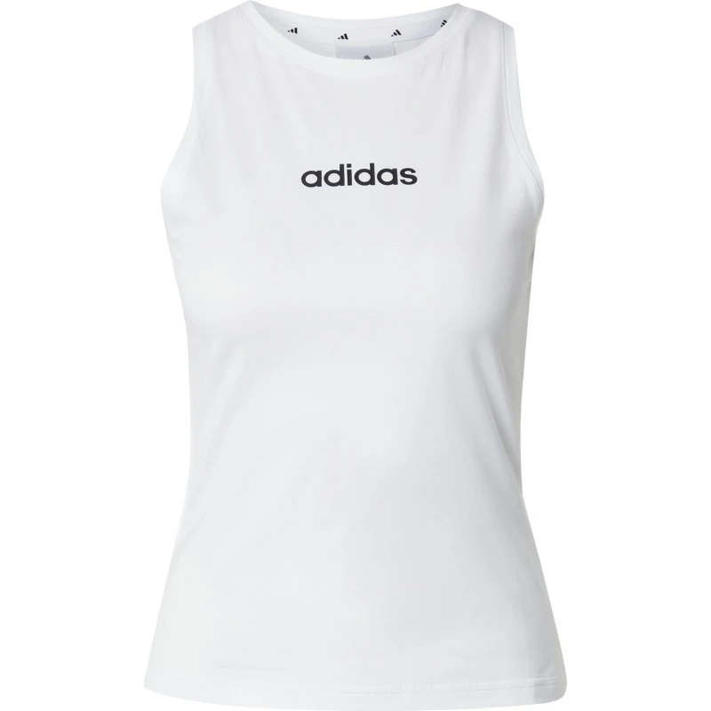 Camiseta adidas Linear Sj Tank Mujer Blanco/Negro