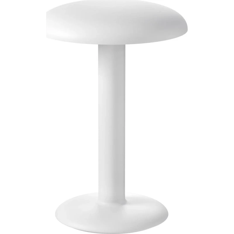 Flos Lámpara de mesa portátil Gustave Residential en blanco mate
