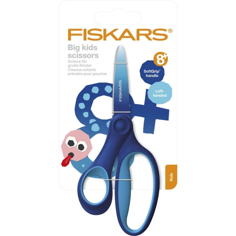 Fiskars Tijeras Niño Zurdo 15 cm Azul Claro