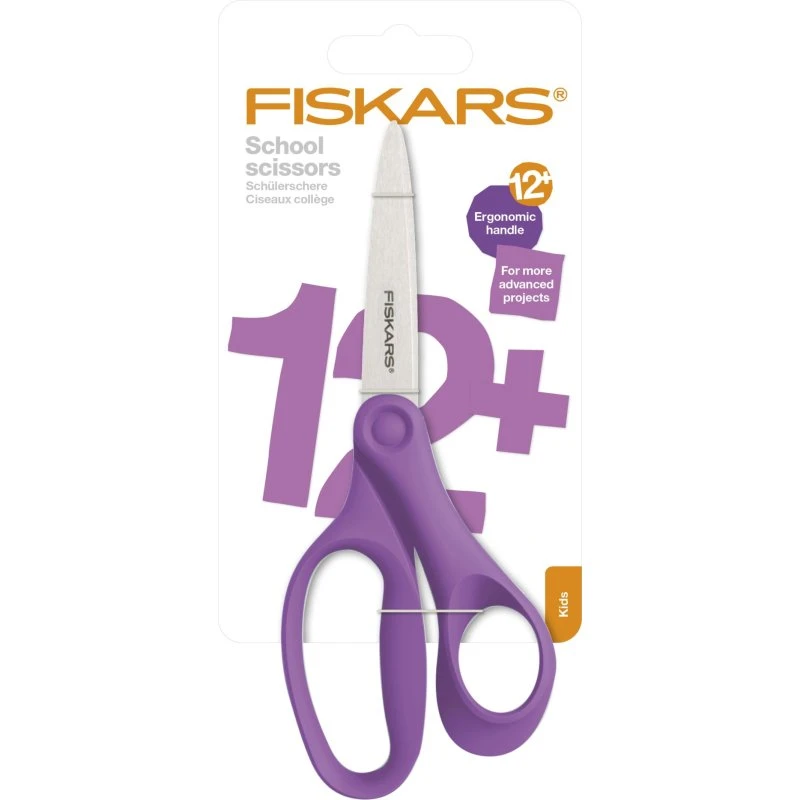 Fiskars Tijeras Colegio 18 cm Violeta